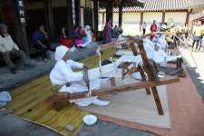 산청 목면시배 유지 베짜기 체험