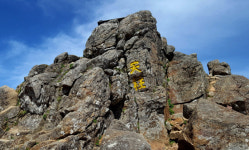 지리산 천왕봉 천주(天柱) 석각 훼손