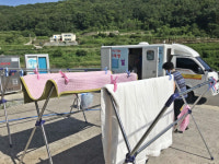 찾아가는 빨래방, 남해 벽련마을서 무료세탁 봉사