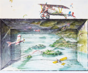 문신미술 청년작가상 수상자 한 곳에