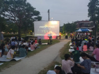 진주 신안동 한 여름밤의 영화제 개최