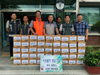 신안면 의용소방대, 경로당에 국수 기탁