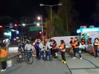 거제시 아주동, 출근길 대우직원과 떡ㆍ차 나눔