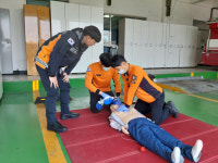 진주소방서, 펌뷸런스 대원 응급처치 교육