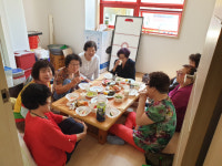 거제시 장평동새마을지도자 협의회 콩국수 대접