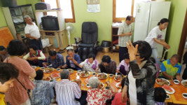 사천 사남면 사촌교회 사랑의 밥차 운영