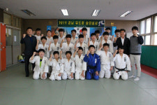 삼천포제일중 유도부 전원 공인 1단 취득