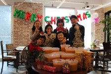 사랑그림숲, 싼타 호박죽 나눔 실시