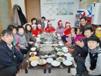 함양 축동경로당, 눈 오는 날 생일잔치