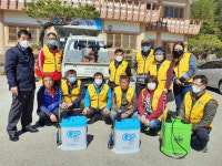 함양 지곡면 자원봉사협의회, 방역 도움의 손길