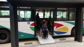 거제시, 교통약자 배려 저상버스 시승식