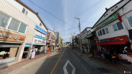 전봇대 철거로 깔끔해진 산청읍내