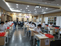 진주 경진고 뷰티과 3학년 미용자격시험 전원 합격