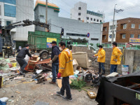 통영 명정동주민센터 신청사 부지 환경정비 활동