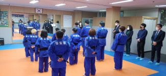 창원진해 도천초등학교, 길샘유도관 개관식 가져