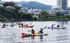 남강에서 카약 해양소년단 경남서부연맹 8월까지 무료체험