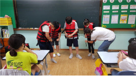 창원 완월초 생존수영 교육 실내체험형으로 전환