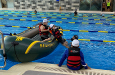 진주촉석초, LH수영장서 생존수영 실기교육 실시