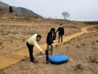 창원 의창구 천주산 소계 플라워랜드 조성 현장 찾아