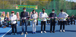 권경만 창원 의창구청장, 명서테니스장 개장식 참석