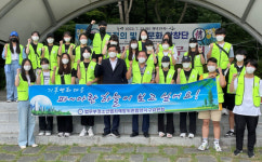 함양청소년범죄예방위원 상림서 환경캠페인