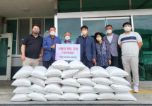 김영길 하동 적량면 장학회장, 사랑의 쌀 나눔