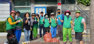 거제 고현동 10개 단체, 국토대청소 실시