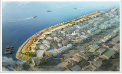 진해 용원어시장 앞에 창원 두번째 차수벽 세운다