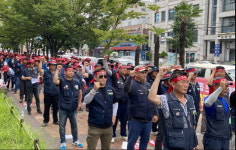 경남 서부권 레미콘 노동자 총파업 돌입