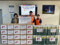 한국전력 진주지사, 진주푸드마켓·뱅크에 라면 등 기부