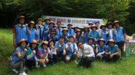 산수보전협회, 양산 홍룡사서 환경 캠페인 진행