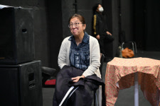 열정 가득한 극단 현장 강목발이 연습 현장