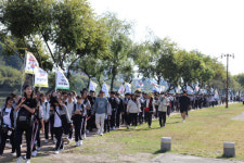 진주동중학교, 나라 사랑 친구 사랑 걷기 행사