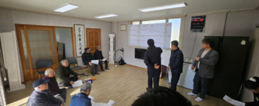 고성군, 암전~대평간 도로 확·포장공사 주민설명회