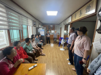 통영시 도천동 통우회, 경로당 방문 수박 나눔
