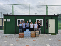 민주평통 하동군협의회, 하계 전지훈련 대학 축구팀 격려 방문