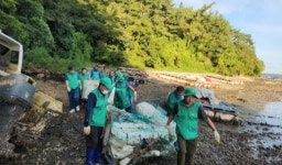 사천시새마을회, 서포면서 해양쓰레기 수거 정화활동