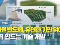 2차원 반도체, 유연한 기판 위에서 직접 만드는 기술 개발