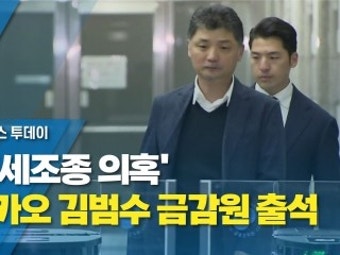 '시세조종 의혹' 카카오 김범수 금감원 출석...카뱅 대주주 자격 잃나