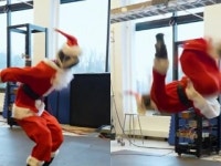 성탄절 맞아 산타 옷 입고 공중제비 도는 로봇 올 뉴 아틀라스 공개