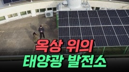 와, 놀라운 광경! 옥상에 태양광 발전소가?!