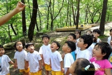 아이들을 키우는 푸른 교실 유아숲체험원
