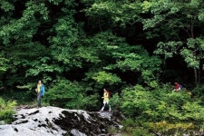 수로 위 걸으며 마음 힐링 약수 물 마시고 몸도 힐링