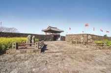 완연한 봄으로 물든 제주의 마을