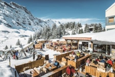 낭만적인 알프스 풍경 속