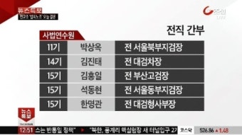오늘 오후 검찰총장 후보 추천