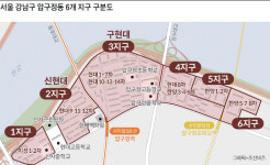 [르포] 신속통합 기획안 확정된 서울 압구정 가보니 | 신현대發 재건축 속도…“시장 침체에도 63억원 신고가 경신”
