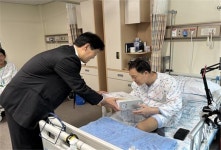 노동부 김도형 대전청장, 명절 앞두고 근로복지공단 대전병원 방문