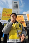 [포토] 발언 이어가는 홍완규 유성기업 영동지회장