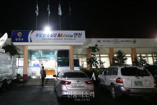 주민들이 대피한 연천 중면 면사무소[포토]